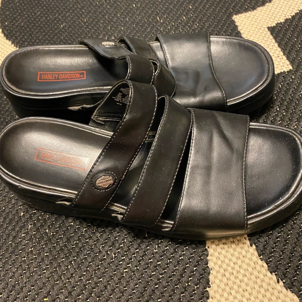 Harley Davidson Vintage Platform Sandals